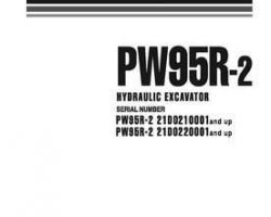 Komatsu Excavators Wheeled Model Pw95R-2 Shop Service Repair Manual - S/N 0-UP