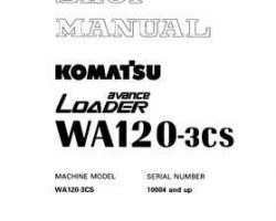 Komatsu Wheel Loaders Model Wa120-3-For Indonesia Shop Service Repair Manual - S/N 10004-UP