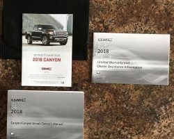 2018 GMC Canyon & Canyon Denali Owner's Manual Set