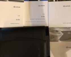 2018 Lexus ES350 & Owner's Manual Set