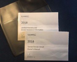 2018 GMC Terrain & Terrain Denali Owner's Manual Set
