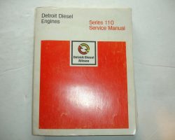 1955 Detroit Diesel 6-110 110 Series Engines Service Repair Manual