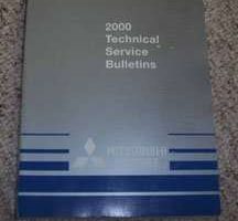 2000 Mitsubishi Montero Sport Technical Service Bulletins Manual
