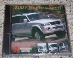 2003 Mitsubishi Montero Sport Service Manual CD