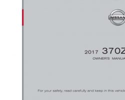 2017 Nissan 370Z Owner's Manual