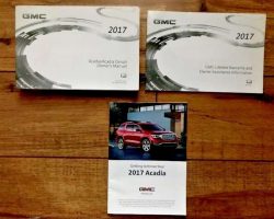 2017 GMC Acadia & Acadia Denali Owner's Manual Set