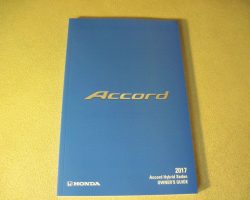 2017 Honda Accord Hybrid Owner's Manual
