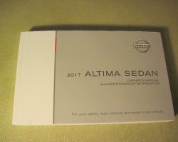 2017 Nissan Altima Owner's Operator Manual User Guide