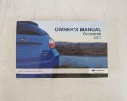2017 Subaru Crosstrek Owner Operator User Guide Manual