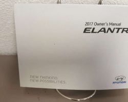 2017 Hyundai Elantra Owner's Manual
