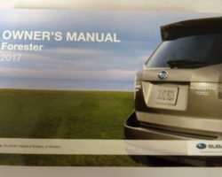 2017 Subaru Forester Owner's Manual