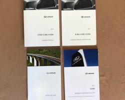2017 Lexus IS200t, IS300 & IS350 Owner's Manual Set