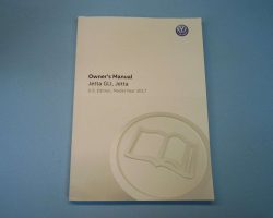 2017 Volkswagen Jetta & Jetta GLI Owner Operator User Guide Manual