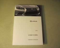 2017 Lexus LS460 & LS460 L Owner's Manual