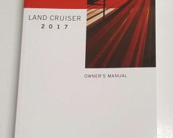 2017 Toyota Land Cruiser Owner's Manual