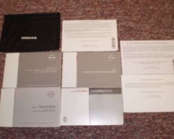 2017 Nissan Maxima Owner's Operator Manual User Guide Set