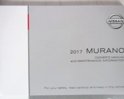 2017 Nissan Murano Owner's Manual