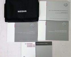2017 Nissan NV1500 NV2500 HD3500 NV3500 HD Owner's Manual Set