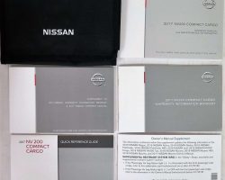 2017 Nissan NV200 Compact Cargo Owner's Manual Set