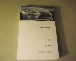 2017 Lexus NX300h Owner's Manual