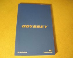 2017 Honda Odyssey Owner's Manual