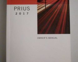 2017 Toyota Prius Owner's Manual