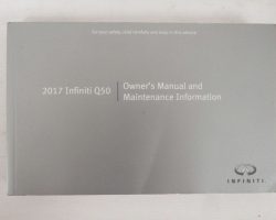 2017 Infiniti Q50 Owner's Manual