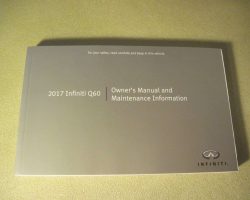 2017 Infiniti Q60 Owner's Manual