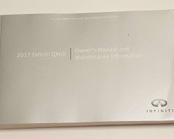 2017 Infiniti QX60 Owner's Manual