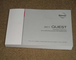 2017 Nissan Quest Owner's Manual