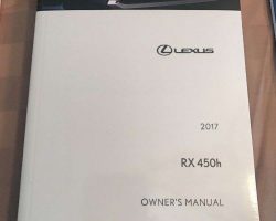 2017 Lexus RX450h Owner's Manual