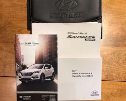2017 Hyundai Sante Fe Sport Owner Operator User Guide Manual Set