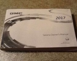 2017 GMC Savana Owner's Manual