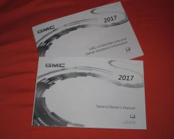 2017 GMC Savana Owner's Manual Set