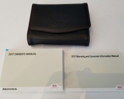 2017 Kia Sedona Owner's Manual Set