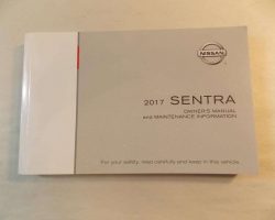2017 Nissan Sentra Owner Operator User Guide Manual