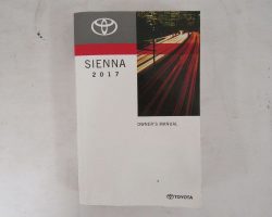 2017 Toyota Sienna Owner's Manual