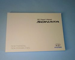 2017 Hyundai Sonata Owner Operator User Guide Manual