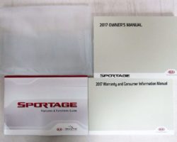 2017 Kia Sportage Owner's Operator Manual User Guide Set