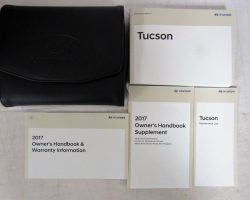 2017 Hyundai Tucson Owner Operator User Guide Manual Set