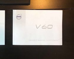 2017 Volvo V60 Owner's Manual