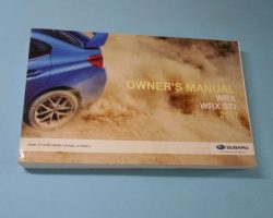 2017 Subaru WRX Owner's Manual