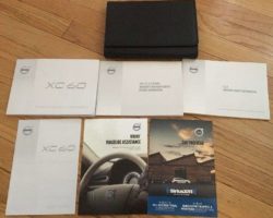 2017 Volvo XC60 Owner's Operator Manual User Guide Set