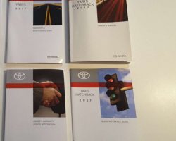 2017 Toyota Yaris Hatchback Owner's Manual Set