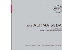 2018 Nissan Altima Owner's Manual