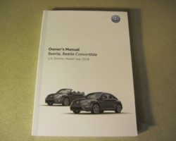 2018 Volkswagen Beetle & Beetle Convertible Owner's Manual