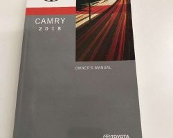 2018 Toyota Camry Owner's Manual
