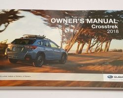 2018 Subaru Crosstrek Owner's Manual