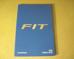 2018 Honda Fit Owner's Operator Manual User Guide