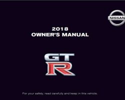 2018 Nissan GT-R Owner's Manual